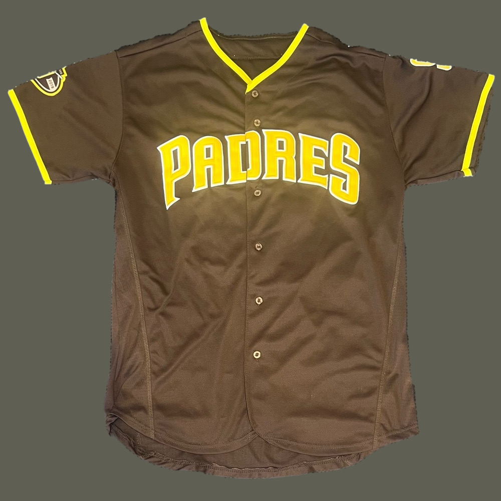 Manny Machado San Diego Padres 50th Anniversary Majestic Baseball Jersey - Picture 3 of 10